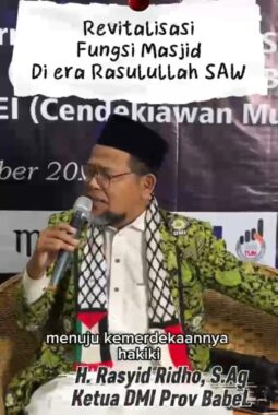 Revitalisasi Masjid Ala Nabi, Ketua DMI Babel Ajak DKM Hidupkan Kembali Halqoh Ilmu